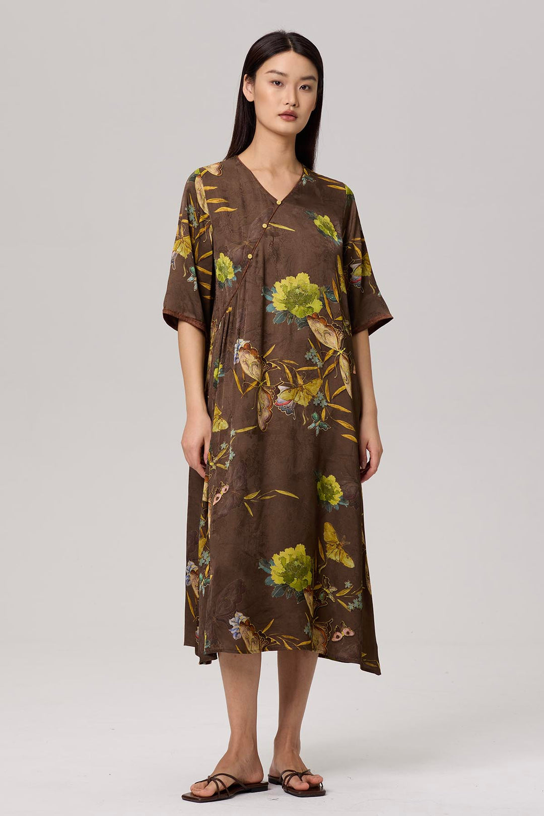 Eileen Short Sleeve Print Dress