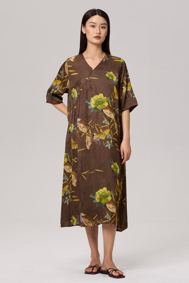 Eileen Short Sleeve Print Dress