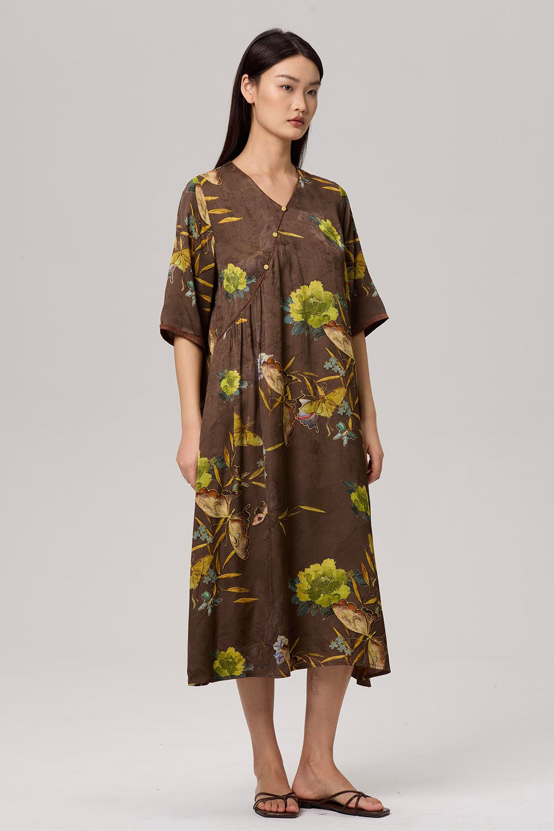 Eileen Short Sleeve Print Dress