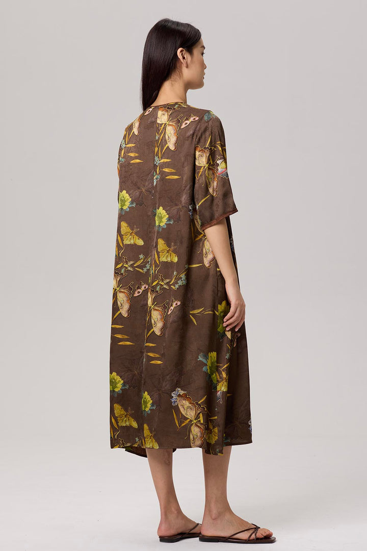 Eileen Short Sleeve Print Dress
