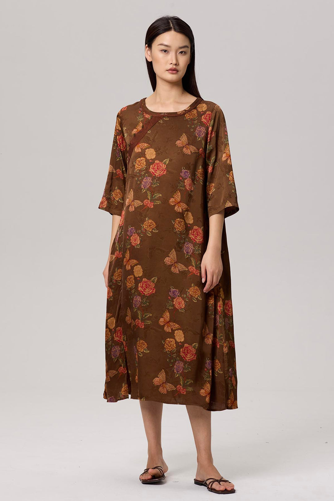 Nomi Retro Print Dress