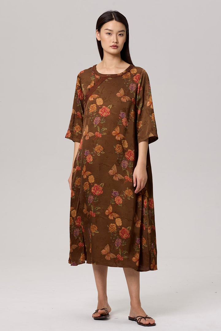 Nomi Retro Print Dress