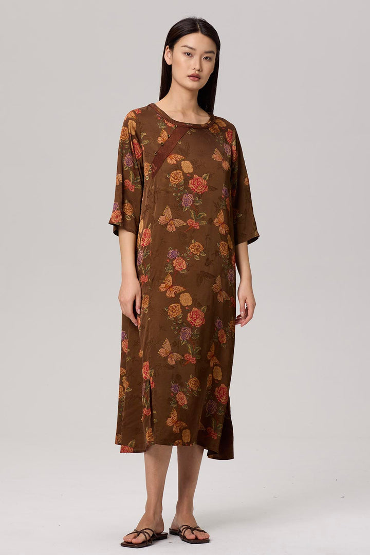 Nomi Retro Print Dress