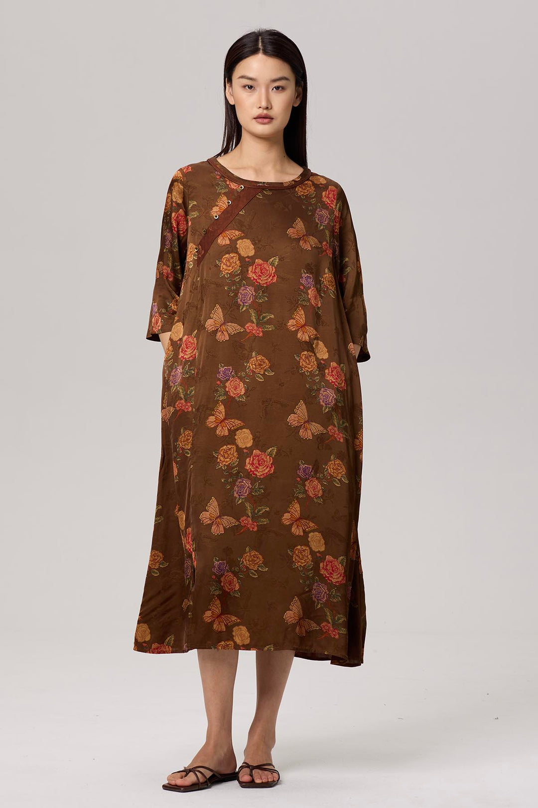 Nomi Retro Print Dress