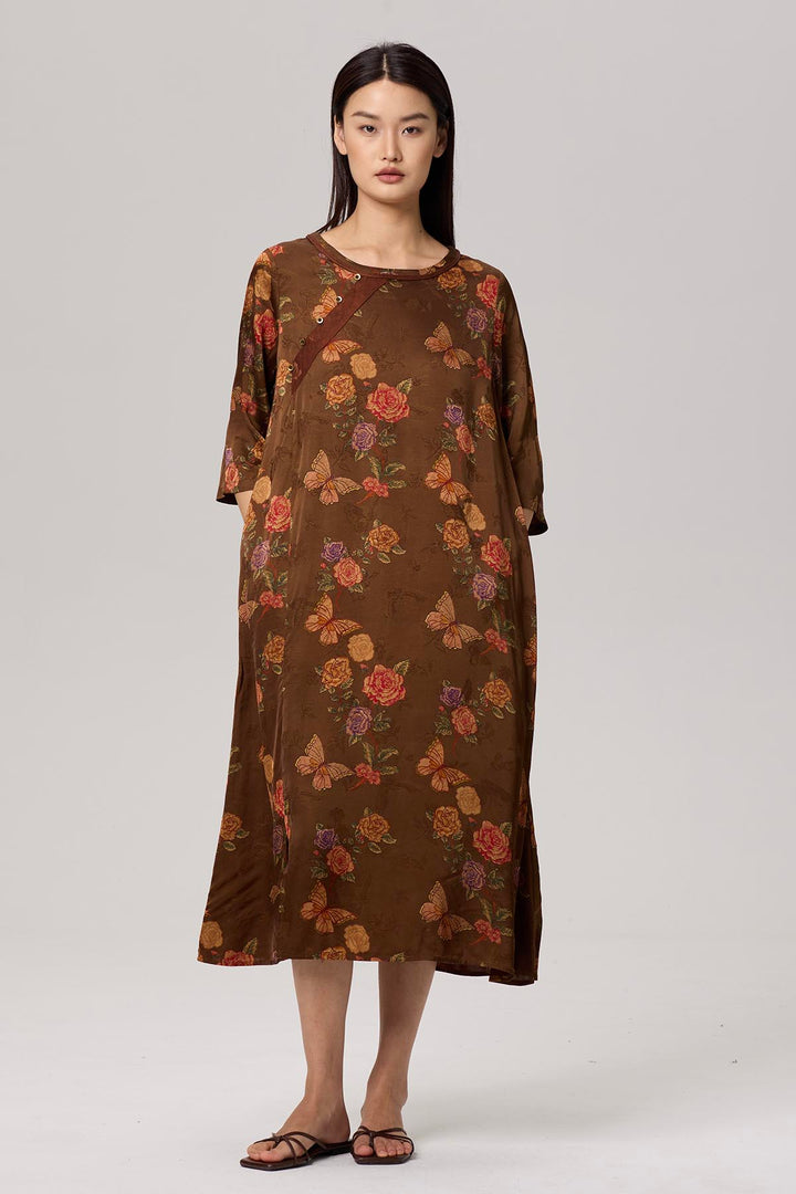 Nomi Retro Print Dress