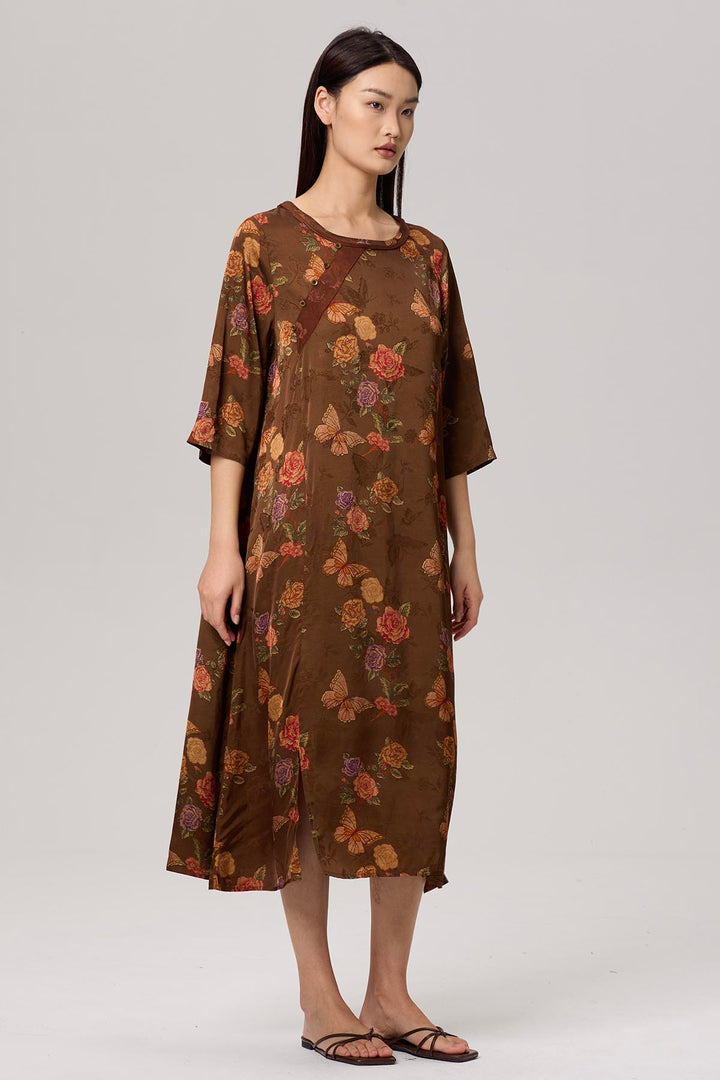 Nomi Retro Print Dress