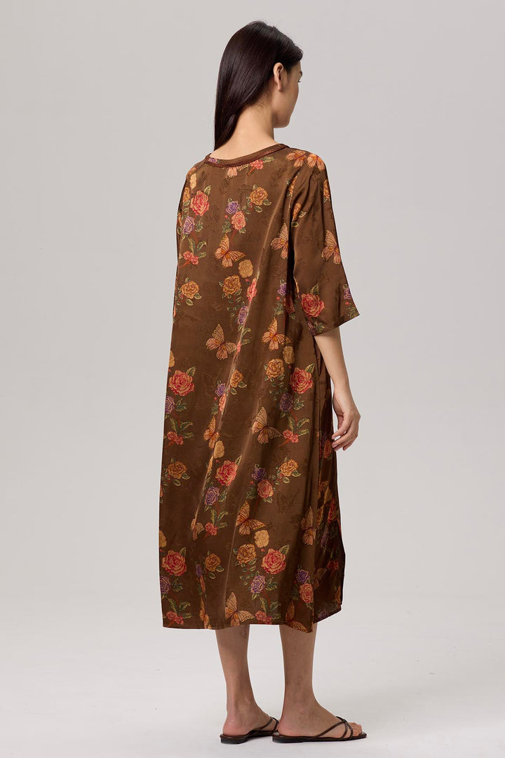 Nomi Retro Print Dress