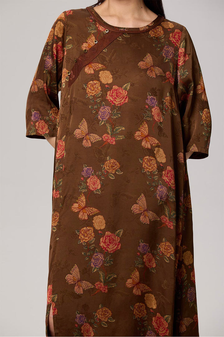 Nomi Retro Print Dress