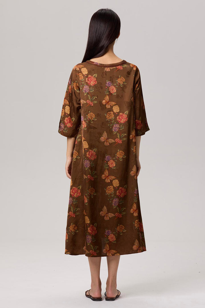 Nomi Retro Print Dress