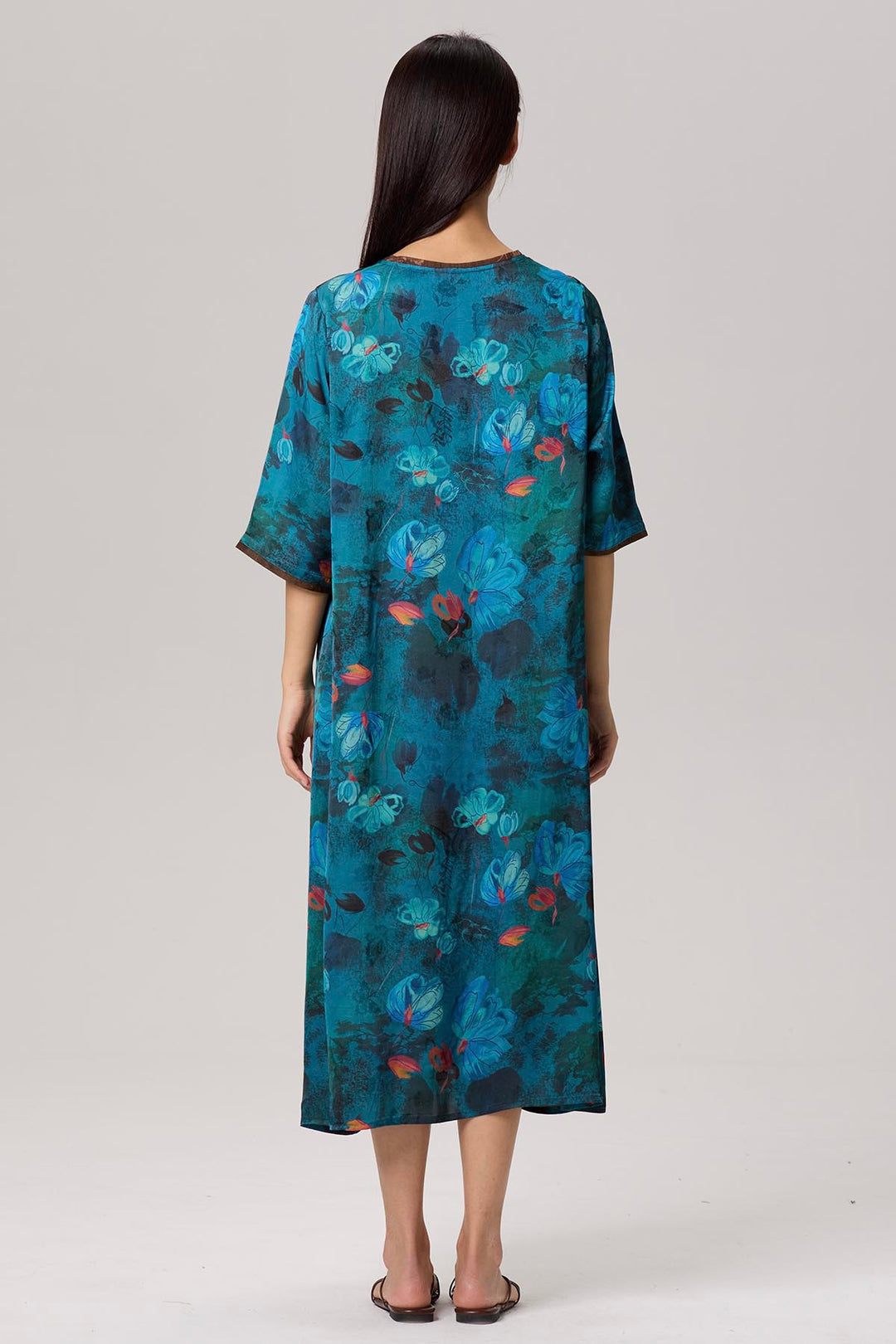 Afra Retro Print Dress