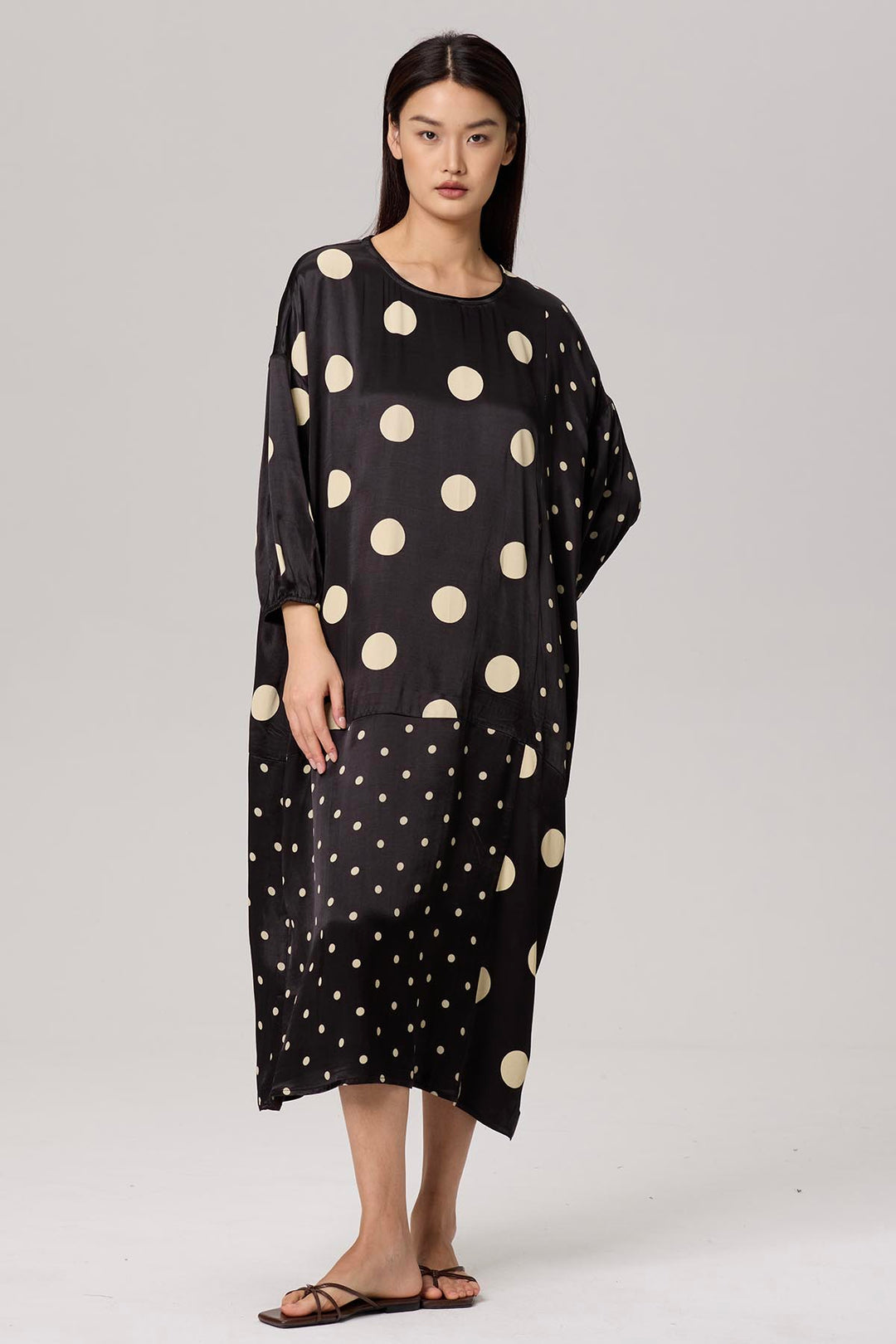 Enevieve Polka Dot Casual Dress