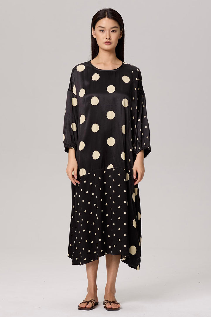 Enevieve Polka Dot Casual Dress