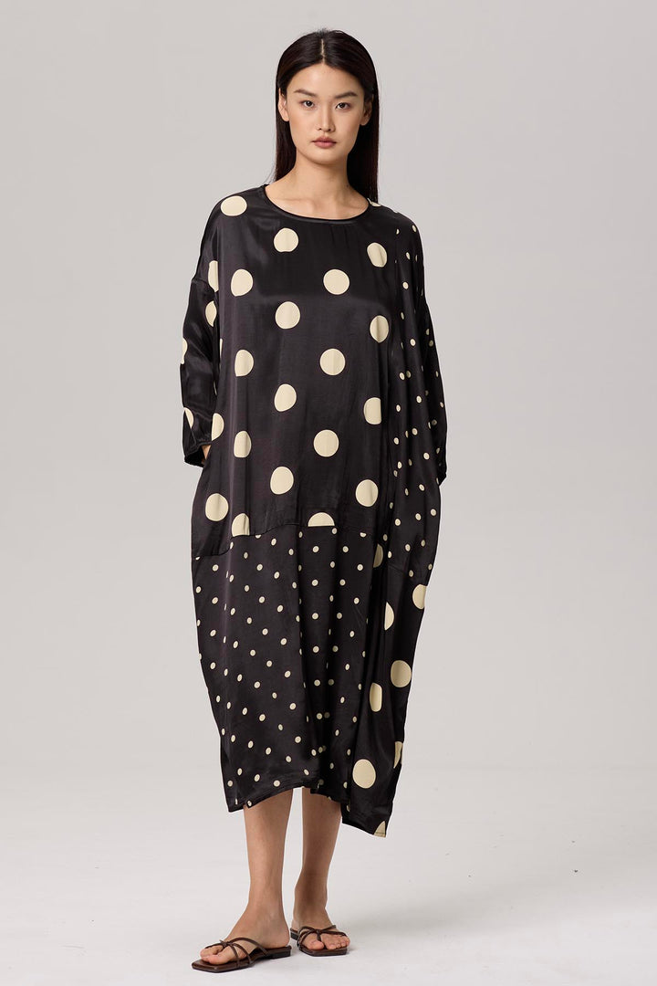 Enevieve Polka Dot Casual Dress