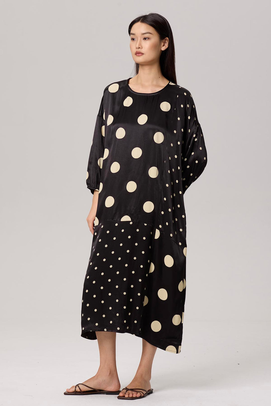 Enevieve Polka Dot Casual Dress