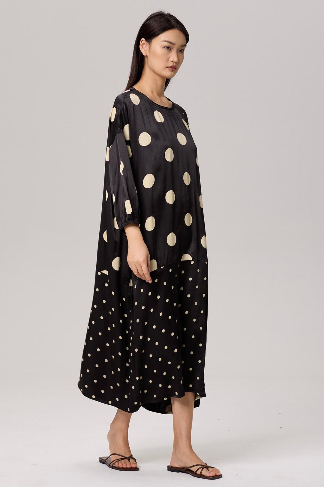 Enevieve Polka Dot Casual Dress
