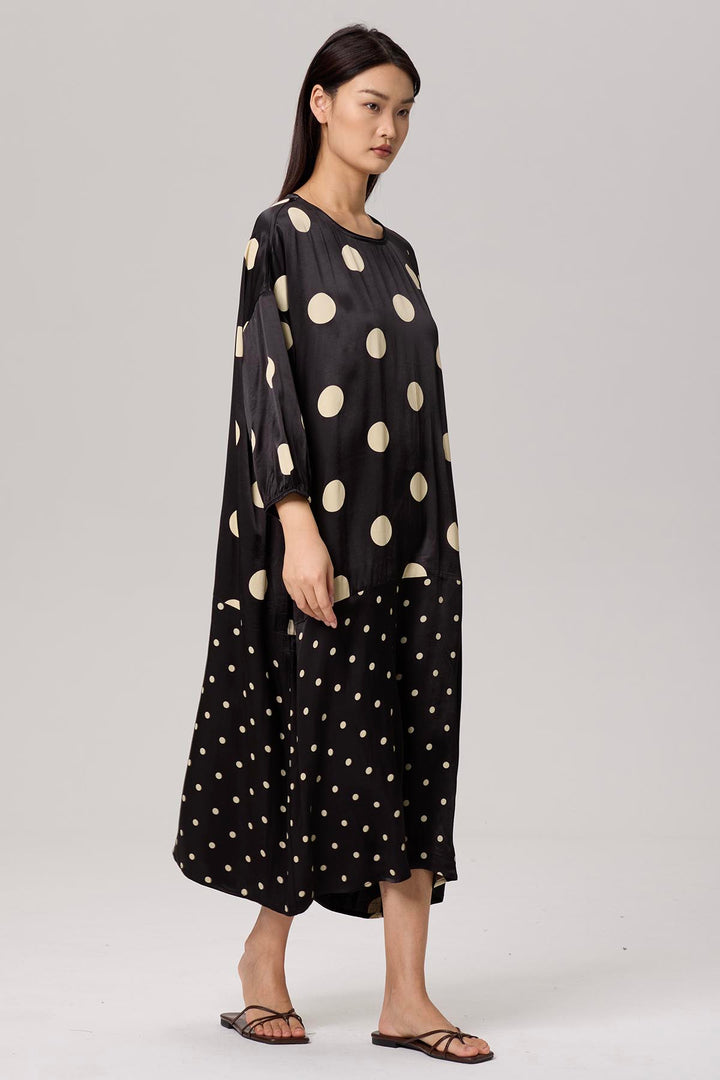 Enevieve Polka Dot Casual Dress