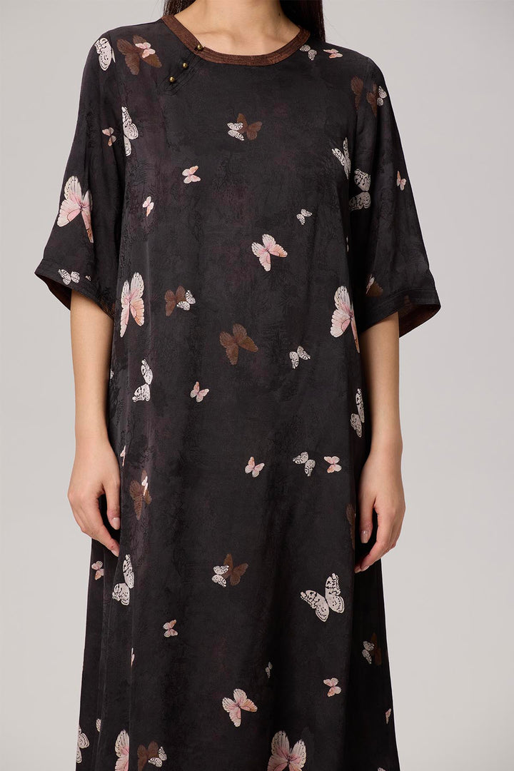 Hermosa Short Sleeve Print Dress