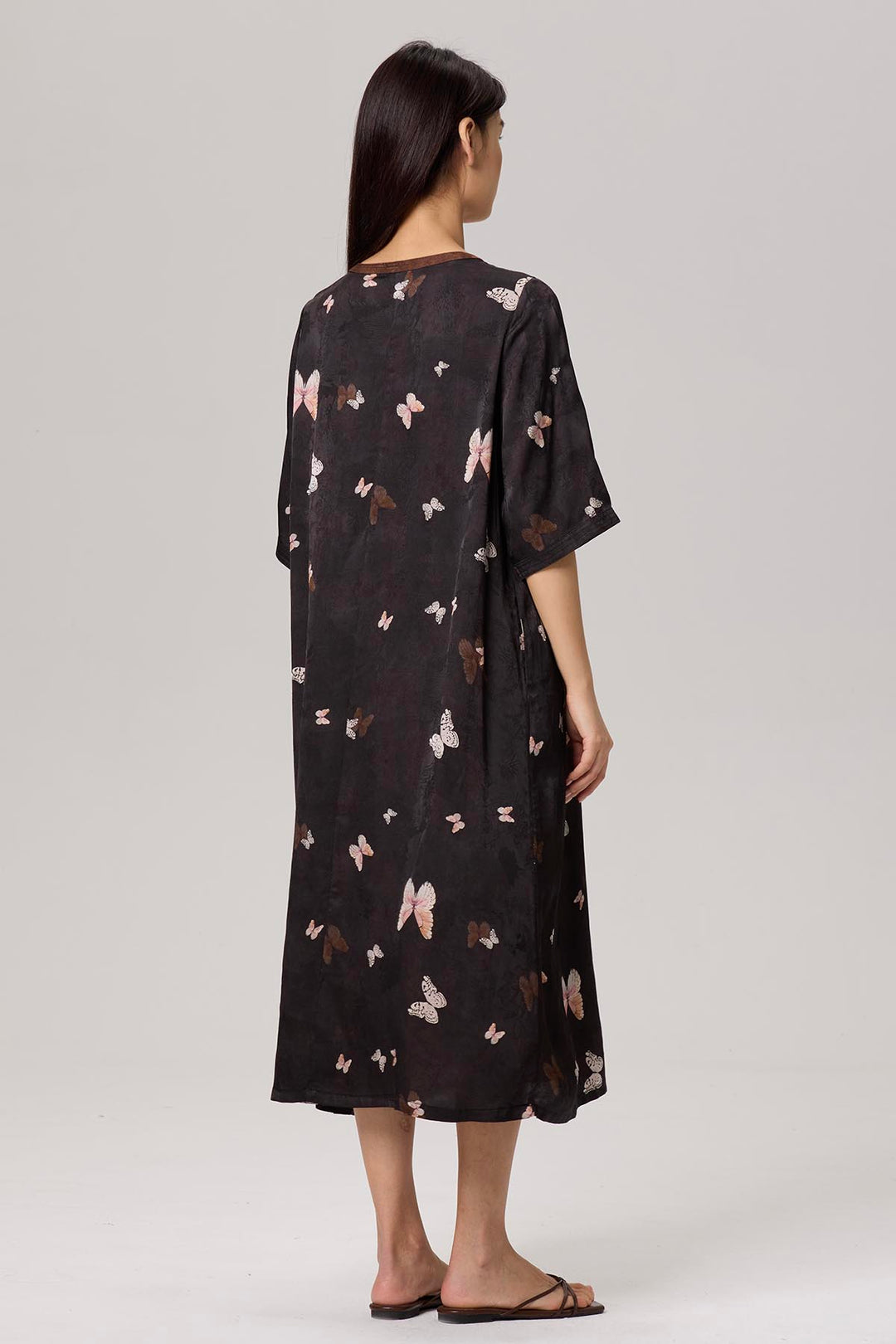 Hermosa Short Sleeve Print Dress