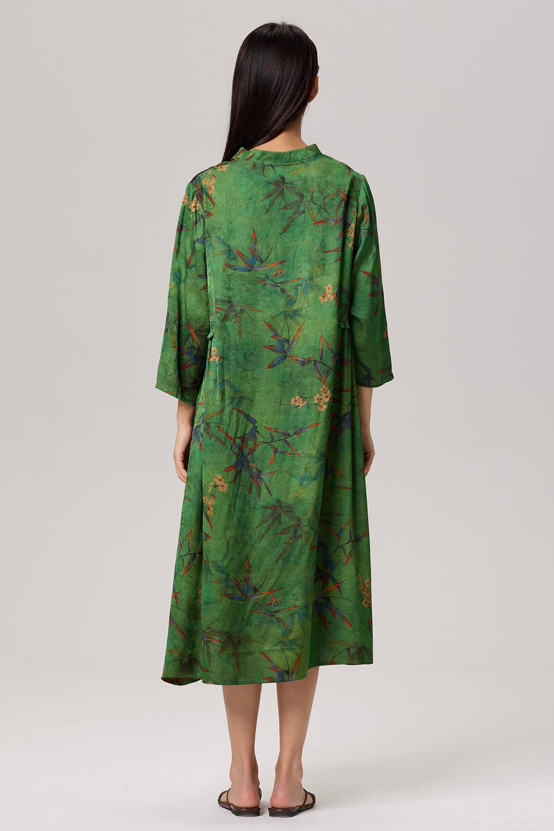 Cammy V-Neck Print Dress