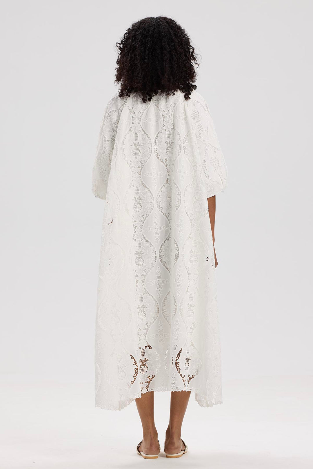 Eole Short Sleeve Lace Dress