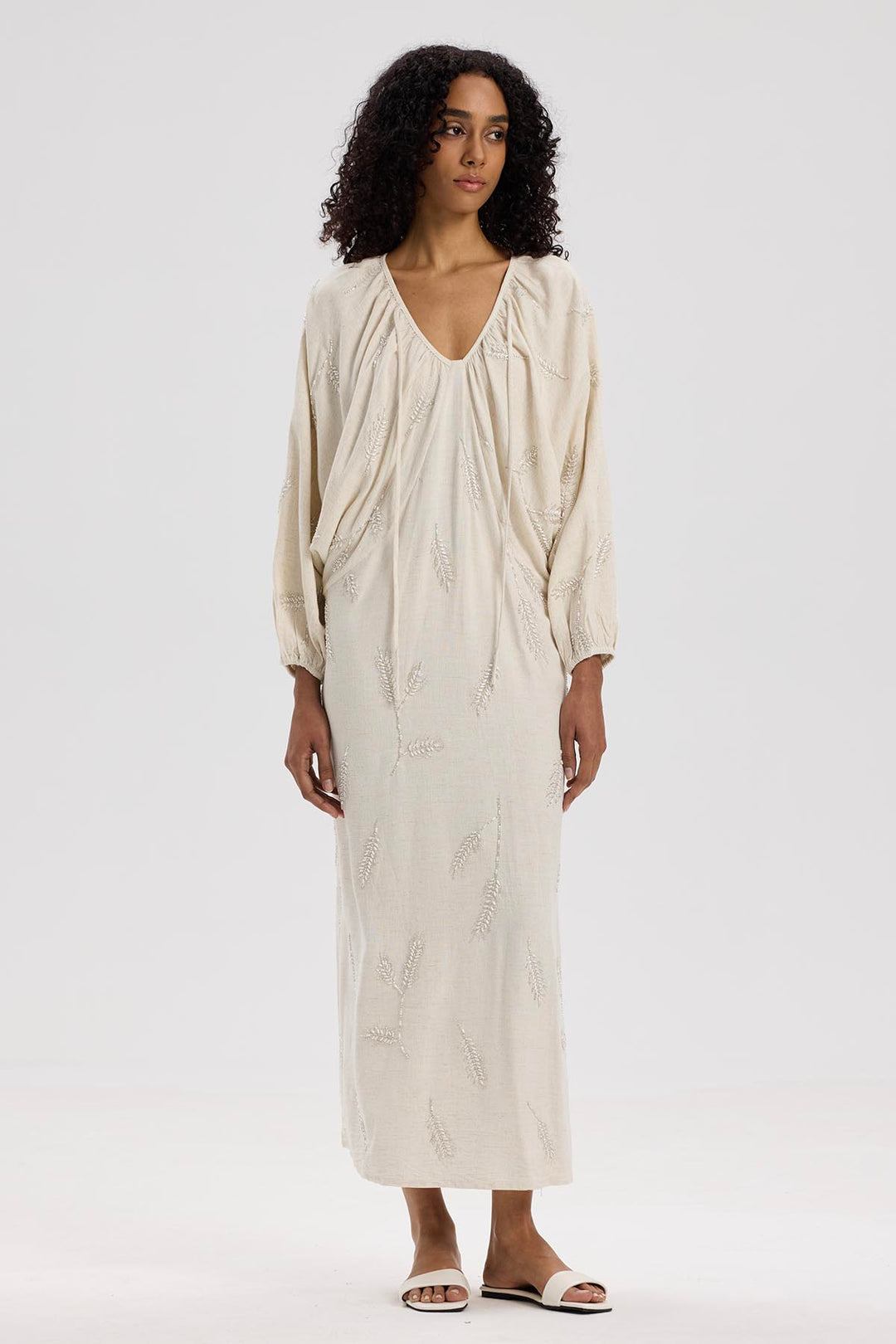 Yana Handmade Beading Maxi Dress