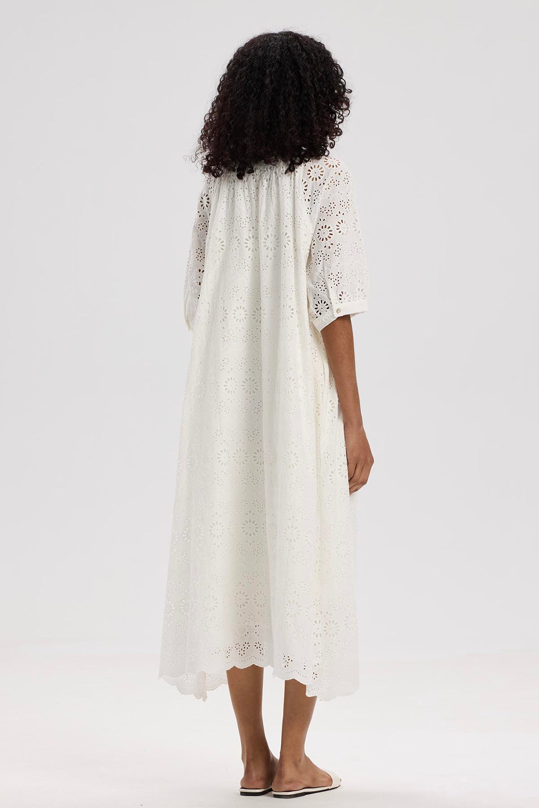 Maeleys Short Sleeve Hollow Out Dress