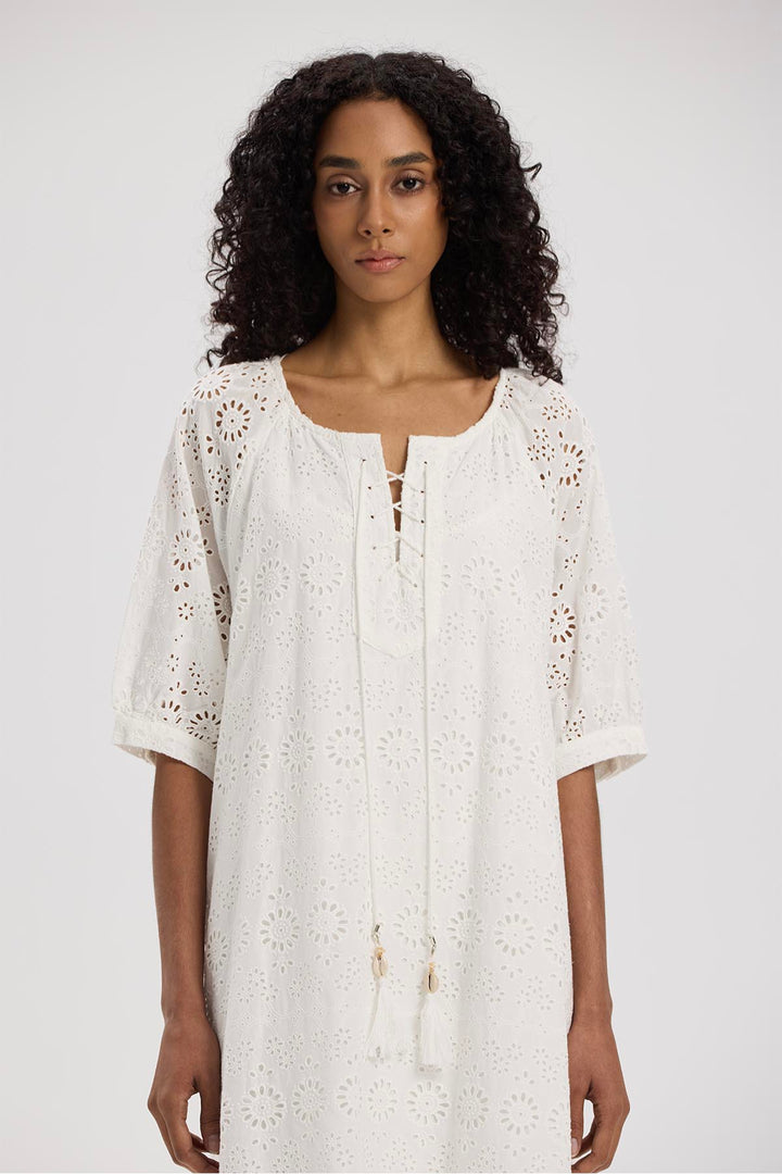 Maeleys Short Sleeve Hollow Out Dress