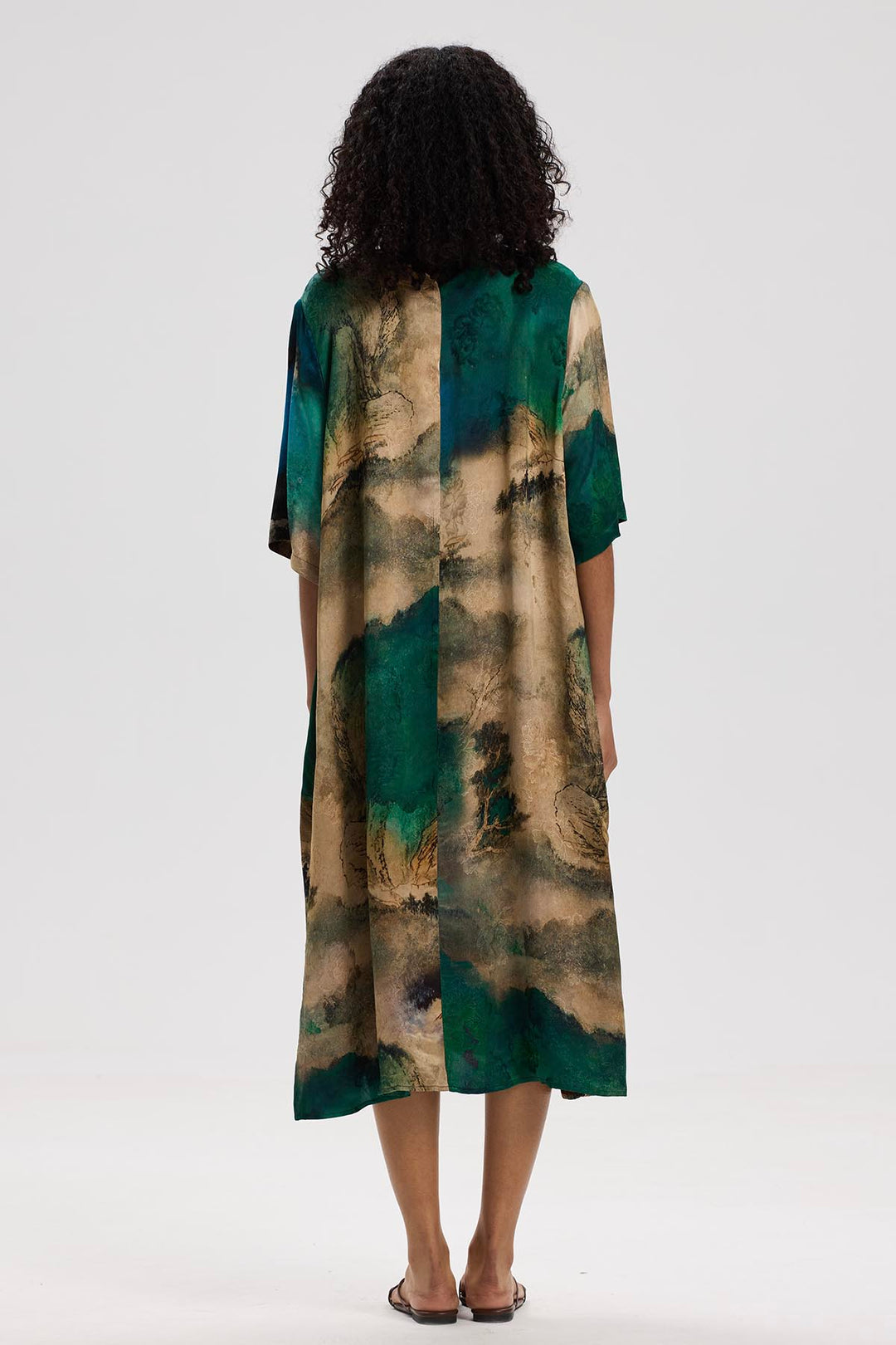 Serina Short Sleeve Print Dress