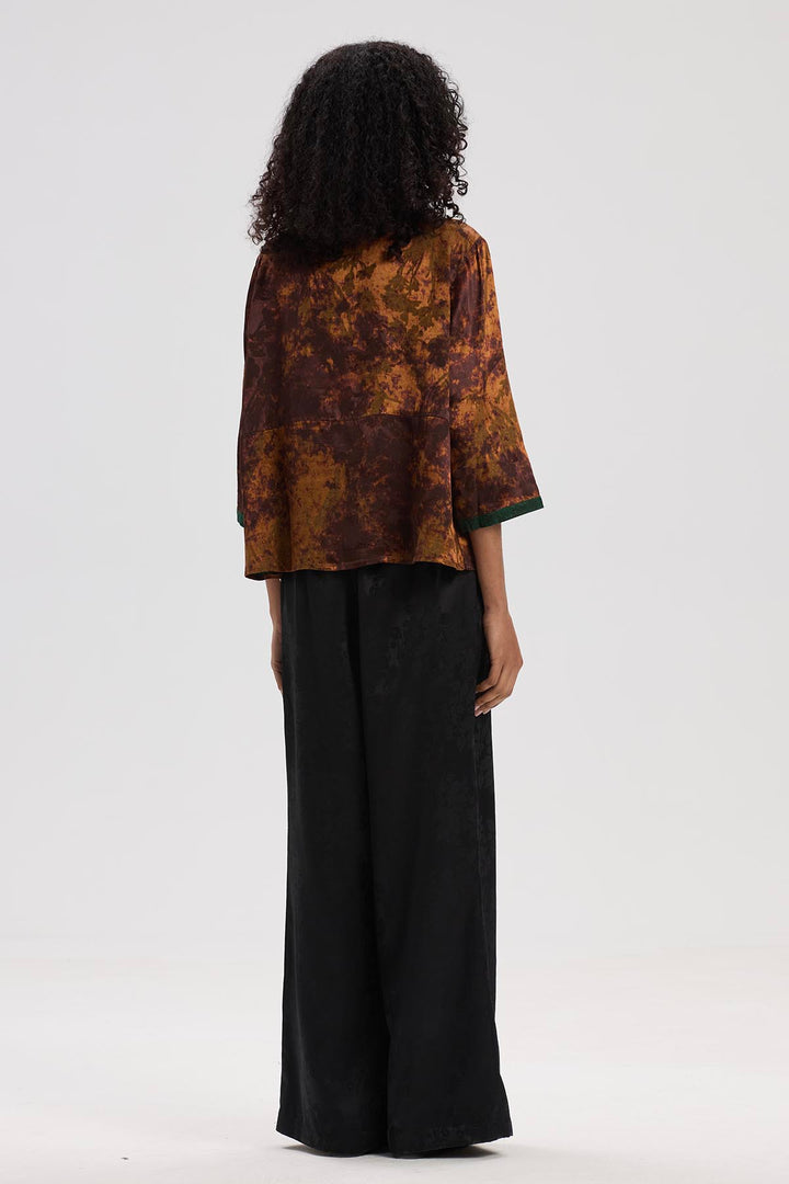 Cassien Retro Print Blouse