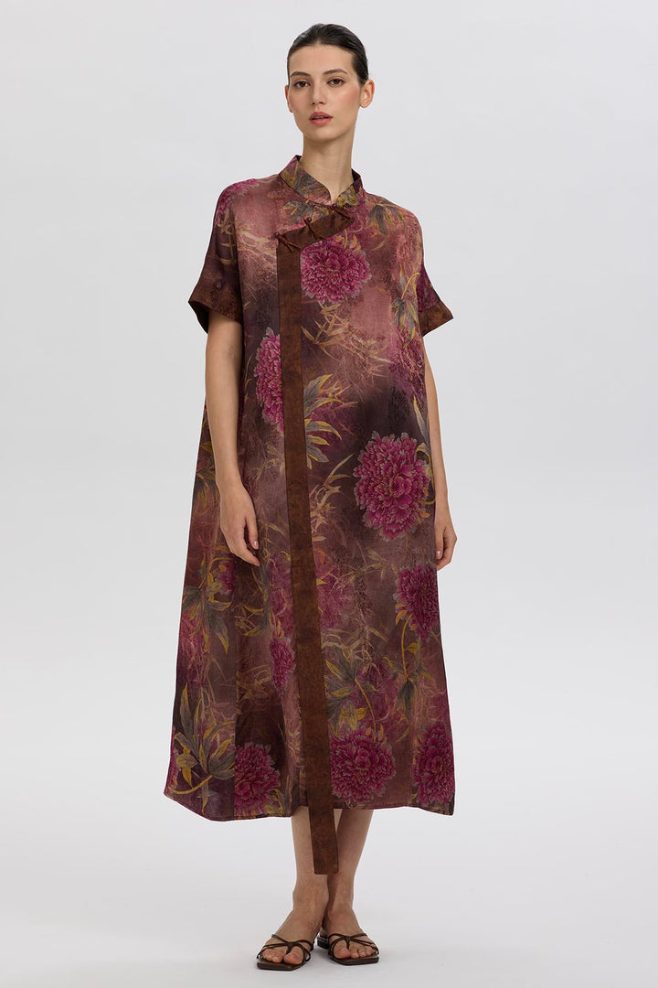 Mara Retro Print Dress