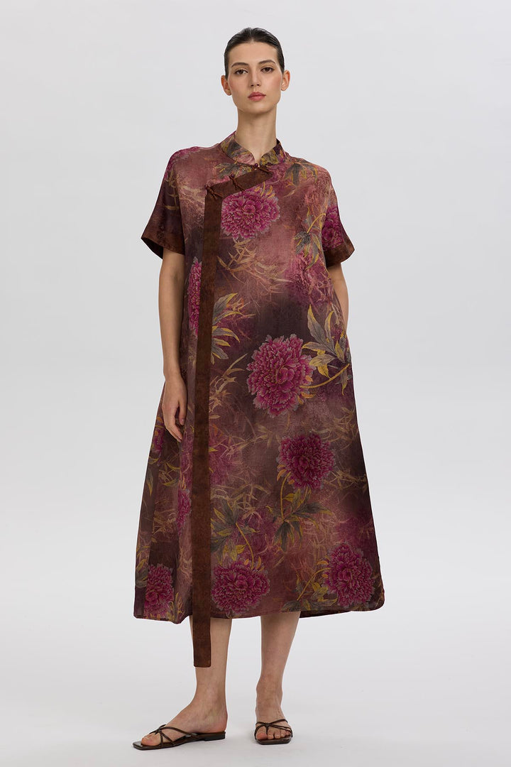 Mara Retro Print Dress