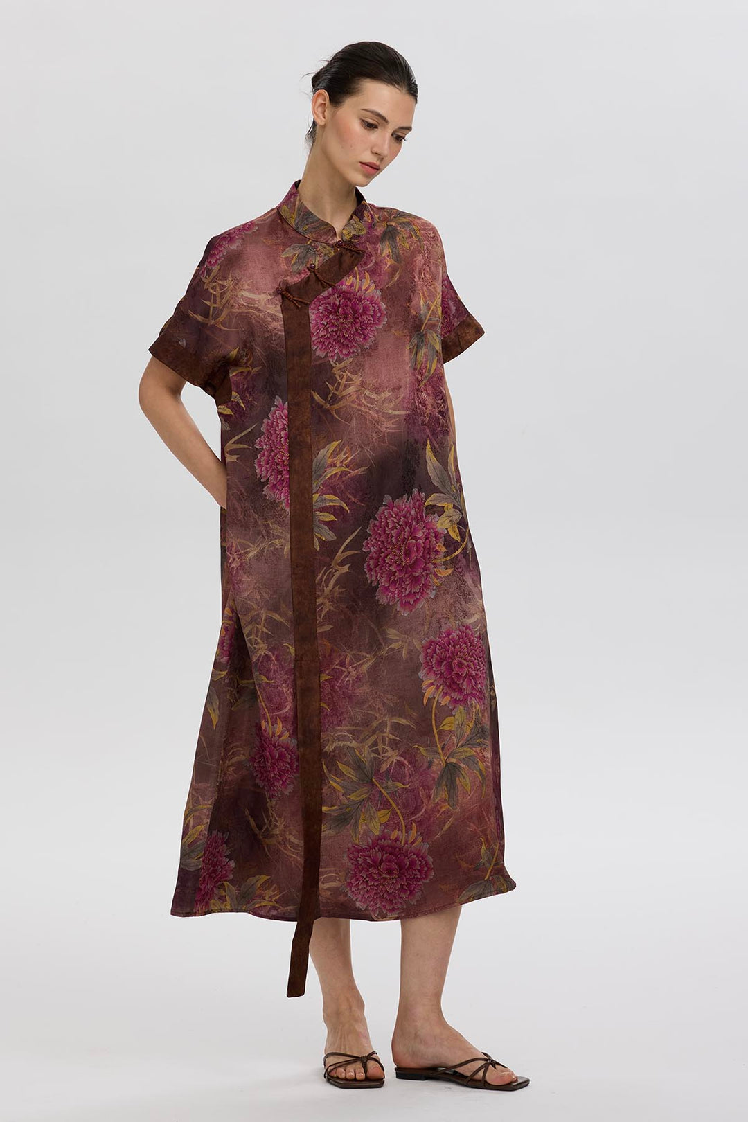 Mara Retro Print Dress