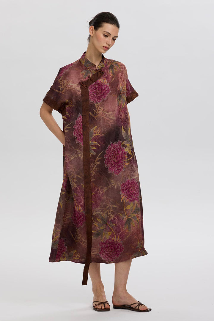 Mara Retro Print Dress