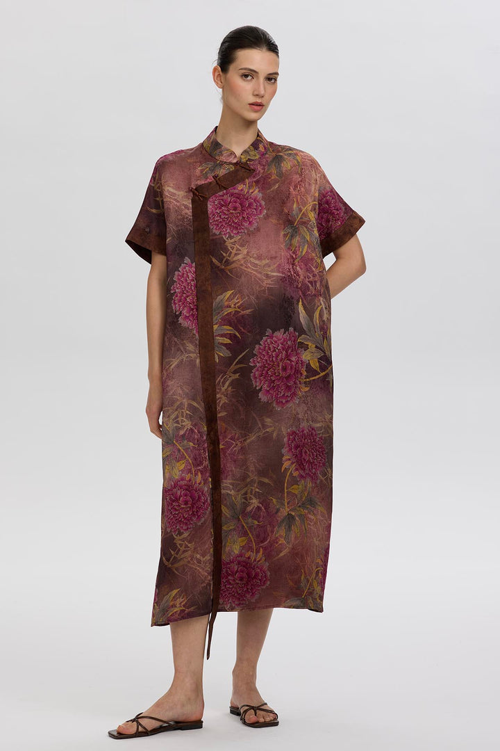 Mara Retro Print Dress