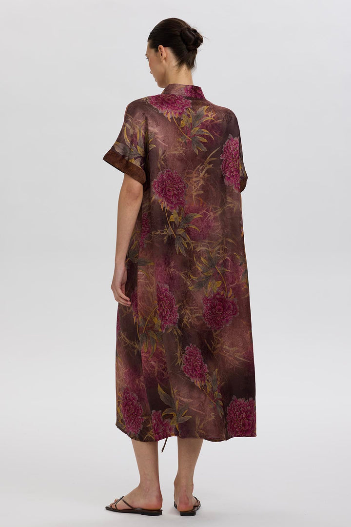 Mara Retro Print Dress