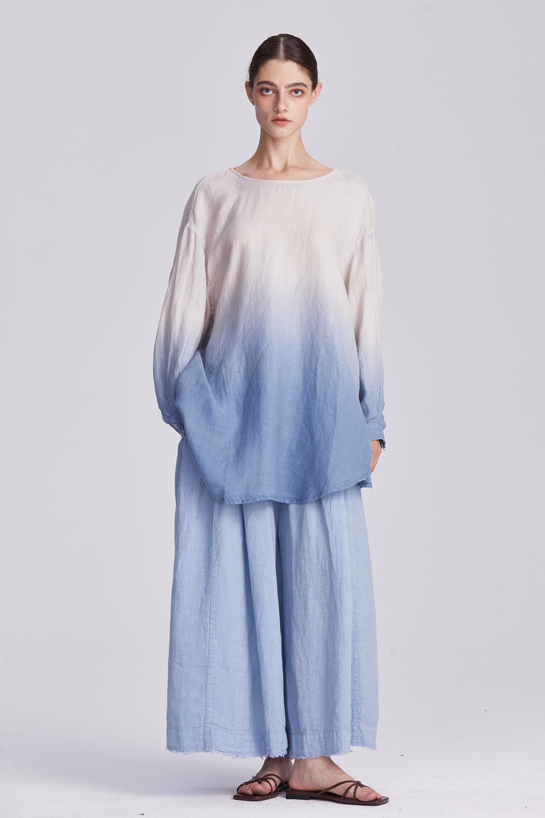 Sienna Hand-Dyed Gradient Linen Set