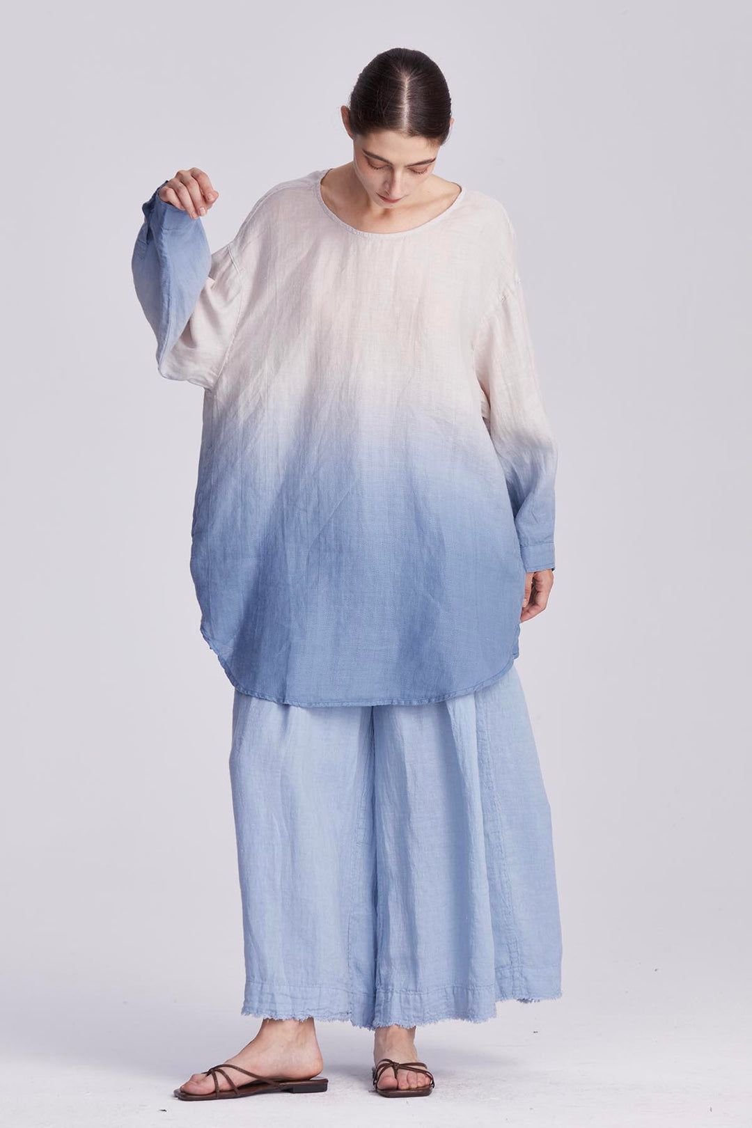 Sienna Hand-Dyed Gradient Linen Set