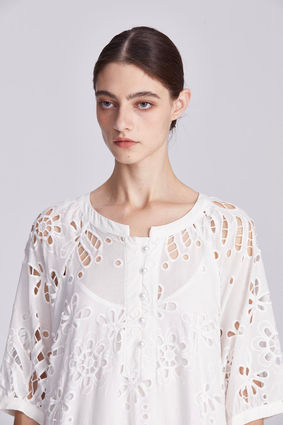 Celeste Hollow-Out Maxi Dress