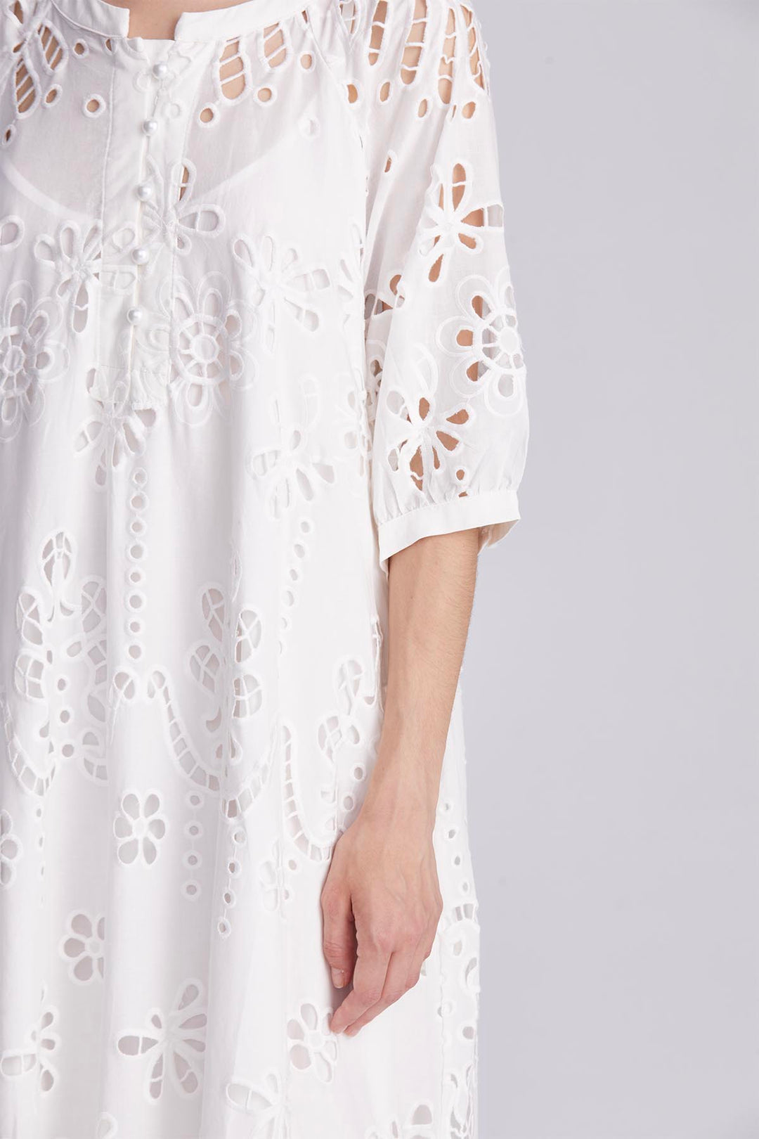 Celeste Hollow-Out Maxi Dress