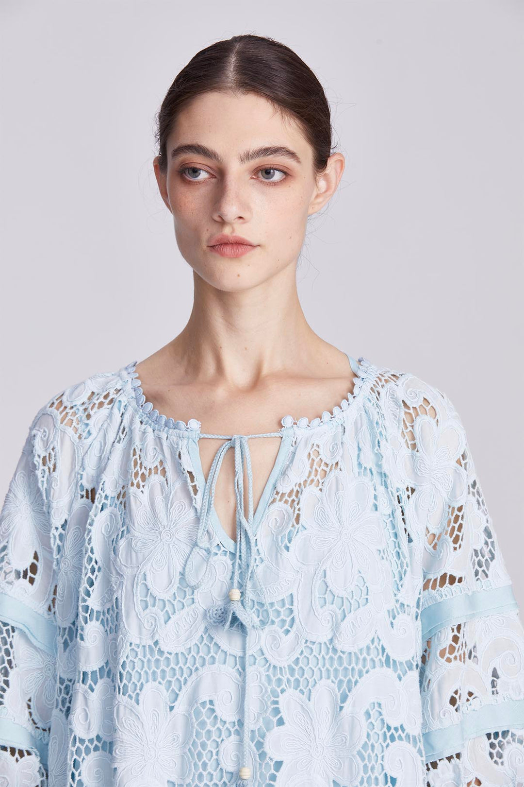 Ophelia Embroidery Lace Maxi Dress