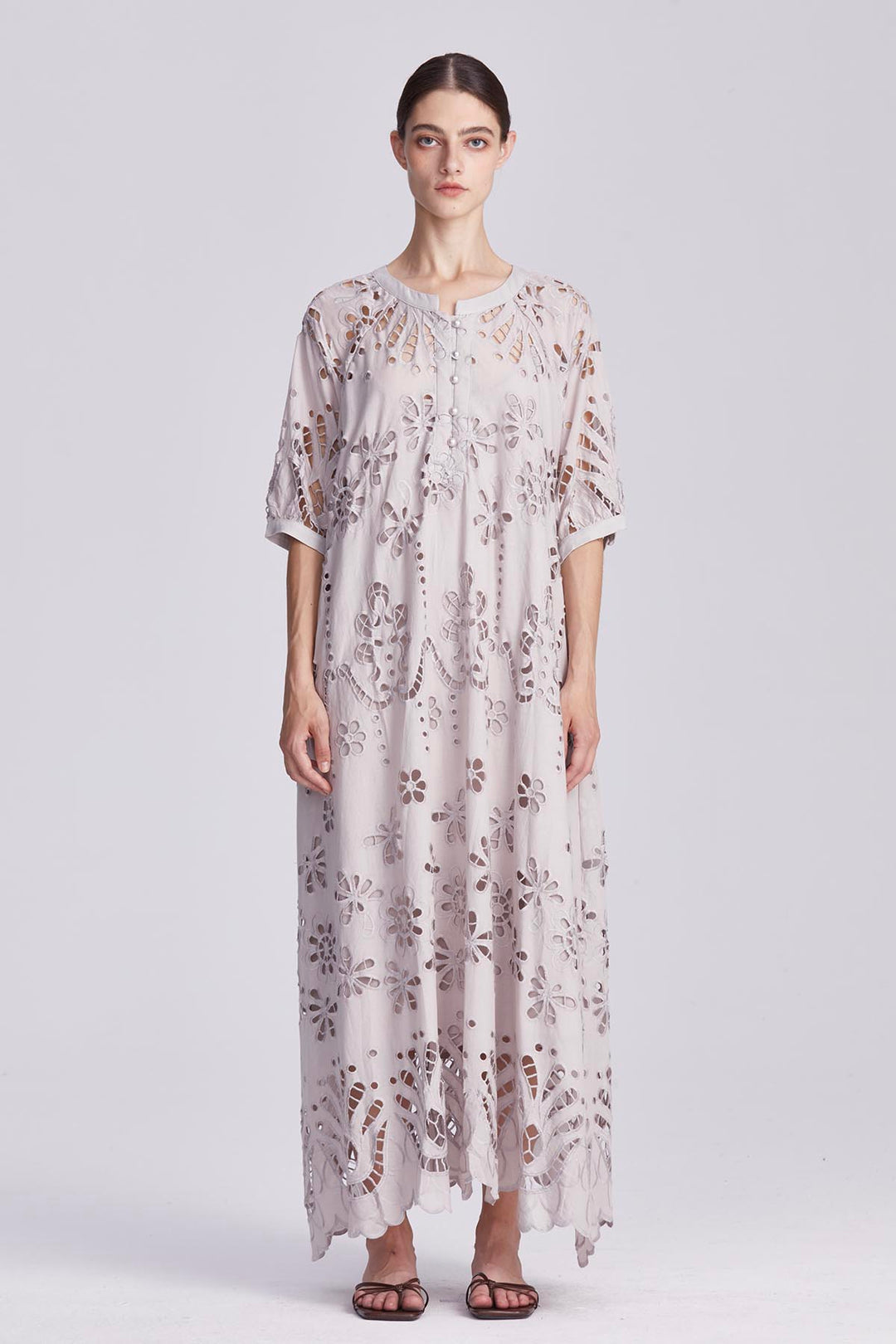 Celeste Hollow-Out Maxi Dress