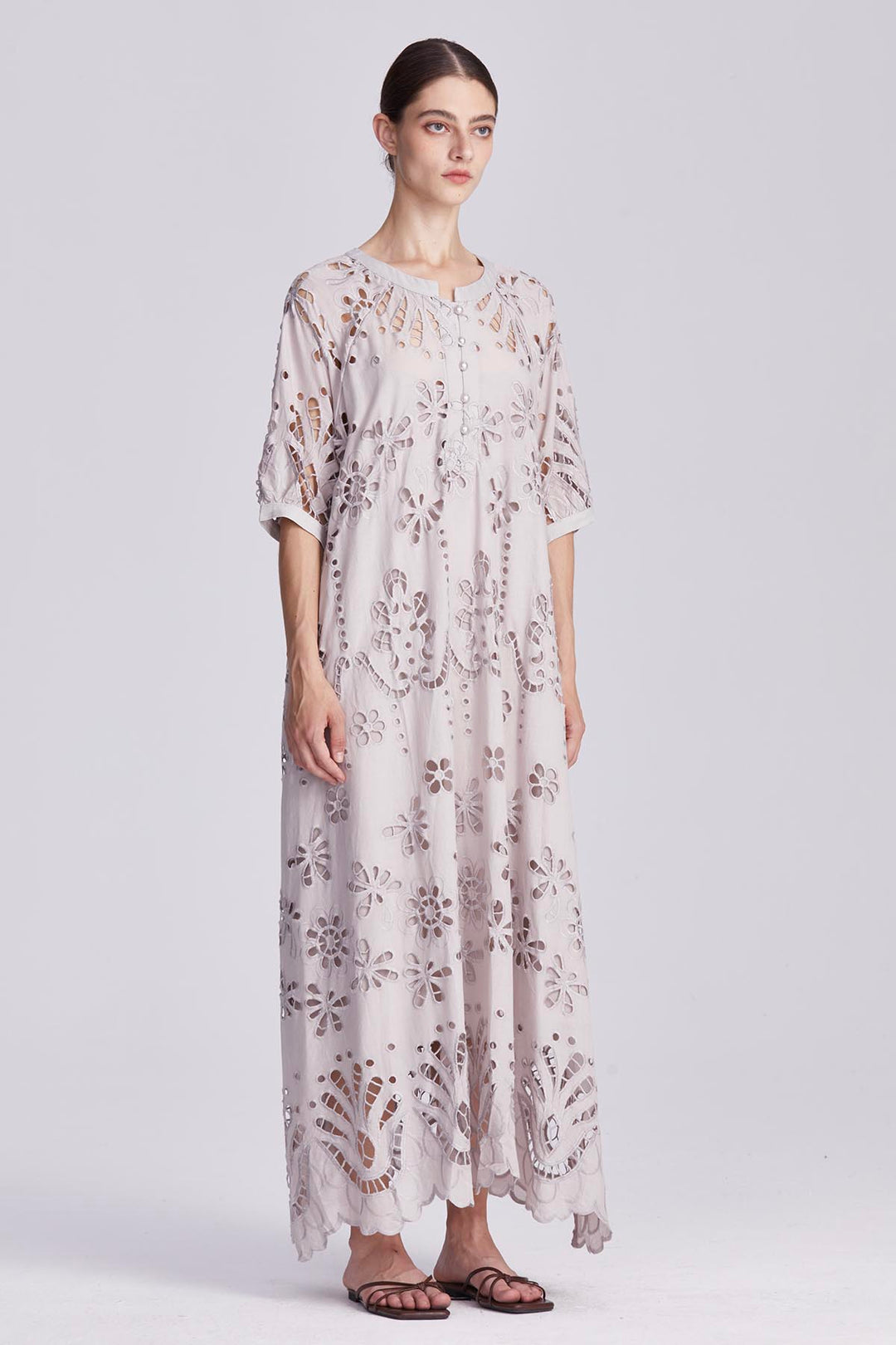 Celeste Hollow-Out Maxi Dress