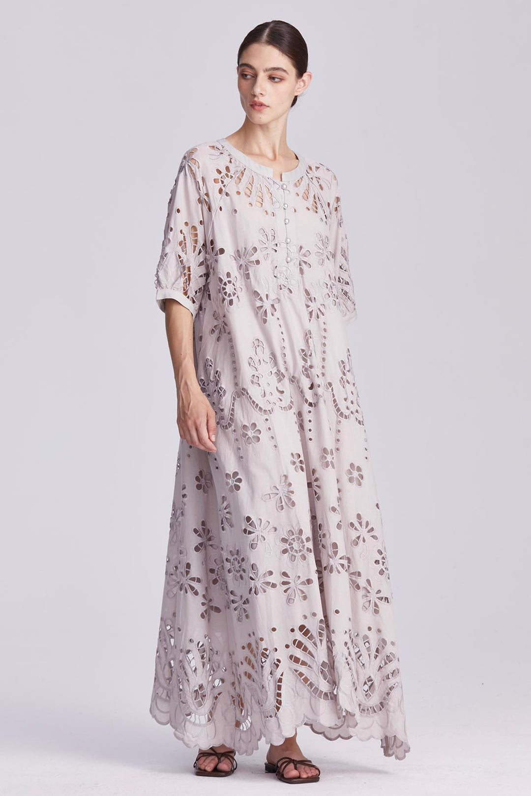 Celeste Hollow-Out Maxi Dress