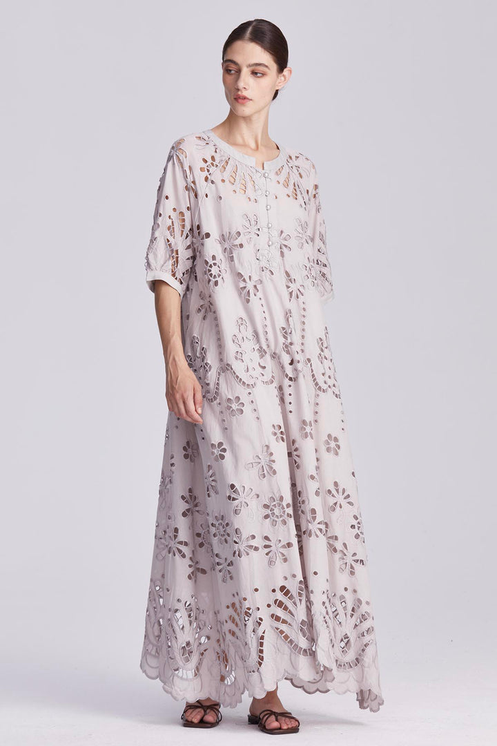 Celeste Hollow-Out Maxi Dress
