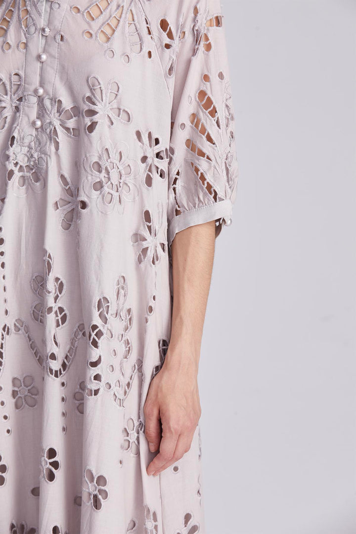 Celeste Hollow-Out Maxi Dress