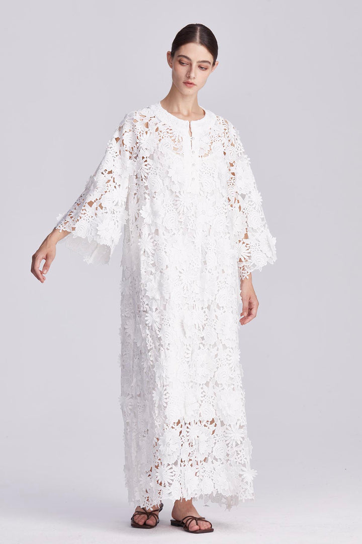 Sienna Whispering Petals Crochet Gown