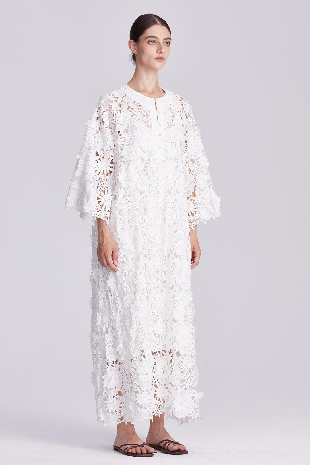 Sienna Whispering Petals Crochet Gown