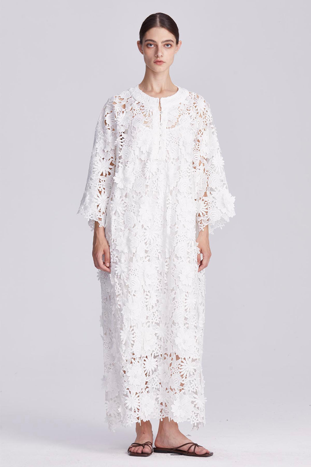 Sienna Whispering Petals Crochet Gown