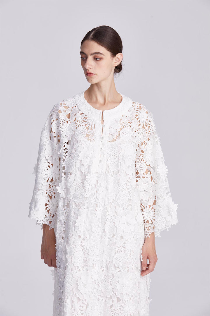 Sienna Whispering Petals Crochet Gown