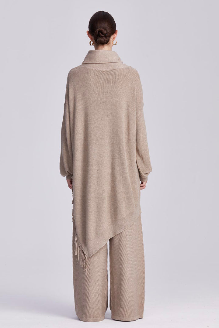 Colette Asymmetric Tassel Knit Set